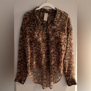 Free People Floral Blouse